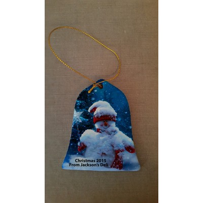 3'' Porcelain Christmas Ornament Bell Shape