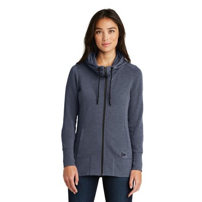 New Era ® Women's Tri-Blend Fleece Full-Zip Hoodie.