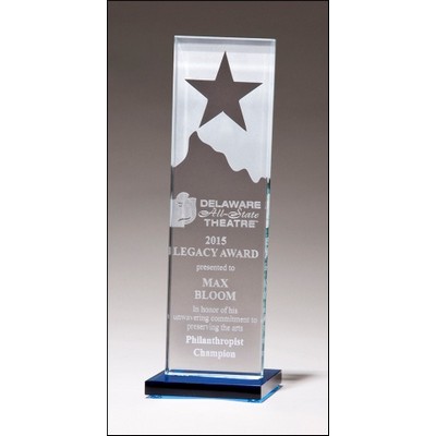 Etched Clear Glass Award (3.125"x9.25")
