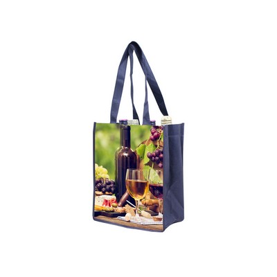6 Bottles Wine Bag w/ Collapsible Bottle Pockets