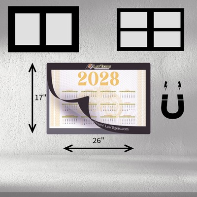 Customizable Magnetic Lift Top Window Counter Mat – Premium Non-Skid Backing (17"x26"1/8")