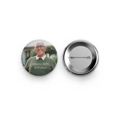 Pin Back Button - 1.75" round