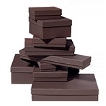 Embossed Chocolate Jewelry Box (7"x5"x1 1/4")