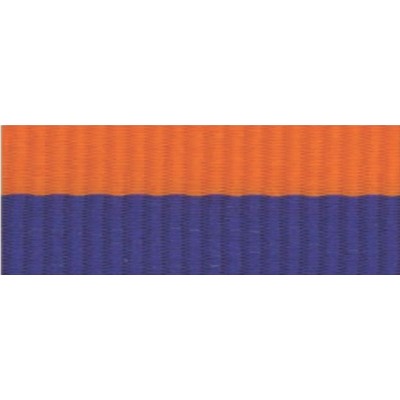 Blue/Orange Neck Ribbon w/Snap Clip (7/8")