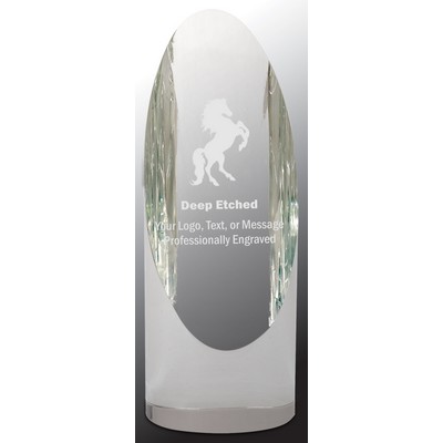 7 1/2" Crystal Cylinder Award