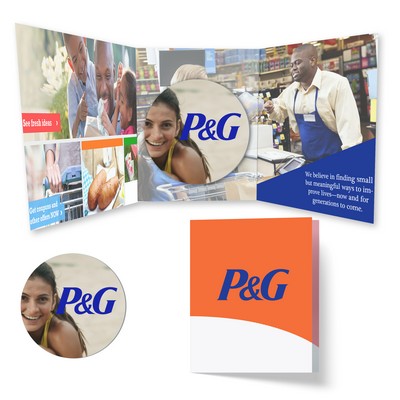 Tek Booklet 2 with 3.75"dia., 1/8" Cork - 20 mil Acrylic - Round