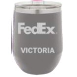 12 Oz. Polar Camel Matte Dark Gray Vacuum Insulated Stemless Tumbler w/Lid