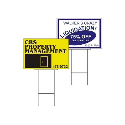 Corrugated Plastic Signs (12" x 18")