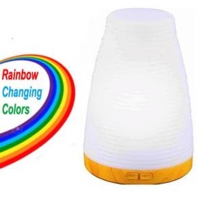 Vivitar® 2-in-1 Aromatherapy Essential Oil Diffuser/Humidifier (Multi-Color w/Wood Base)