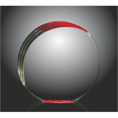 Elite Circle Acrylic Award, 6.5"H