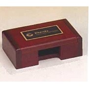 Airflyte® Rosewood Finish Business Card Box