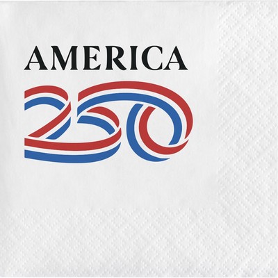 White Cocktail 3-Ply Beverage Napkins - Digital Print - Very Fast!