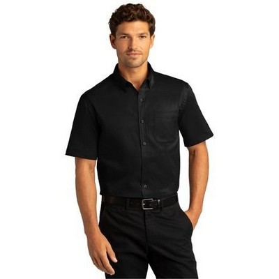 Port Authority® Short Sleeve SuperPro React™ Twill Shirt.