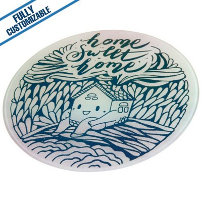 Round Full Color Glass Cutting Board (11.875")