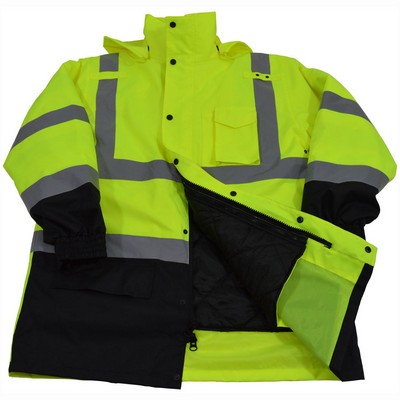 Lime/Black Two Tone Waterproof 6-in-1 Jacket & Vest