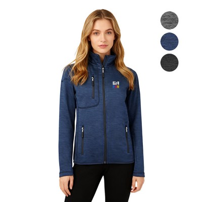 Women's Full Zip Sweater Fleece Jacket (Brushed Back)