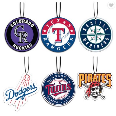 3.75" Die Cut Shape Custom Full Color Printed Air Freshener w/Grape Scent