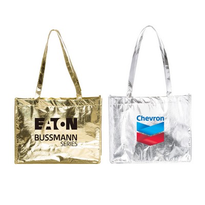 Luxe Metallic Tote Bag