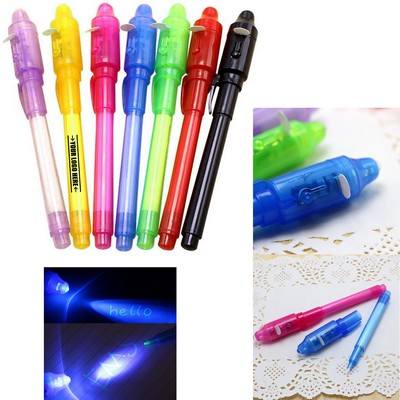Invisible Ink Pen w/UV LED Light