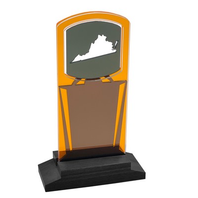 Virginia Award Black Wood Base