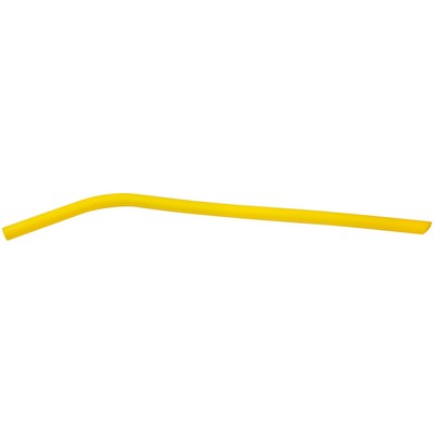 10" Yellow Silicone Straw