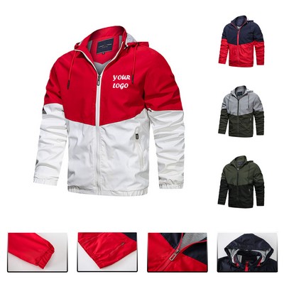 Hooded Polyester Men Jacket