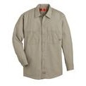 Dickie's® Men's Industrial Long Sleeve Work Shirt - Desert Sand Tan