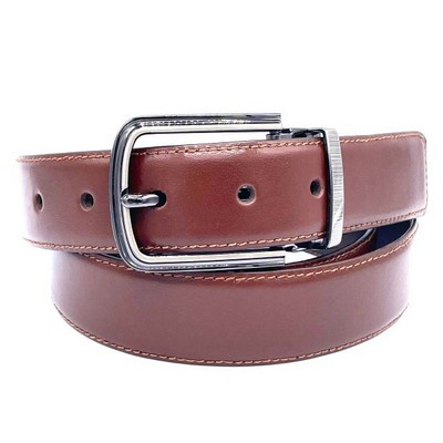 Brown Leather Dress Belt