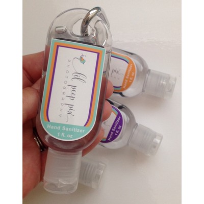 Personalized Label for 1oz or 2oz Clip Sunscreen and Hand Sanitizer Bottles