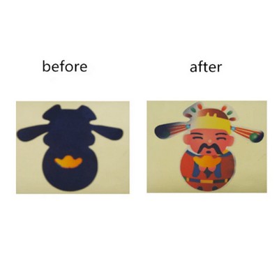 Custom Shape Heat Sensitive Sticker/Color Change Sticker/Temperature Sensing Sticker