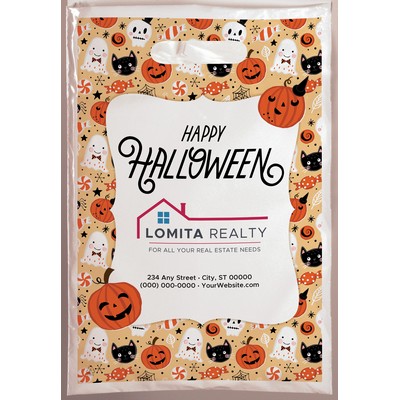 Halloween Scatter Design 3 Plastic Bag (9" x 13")