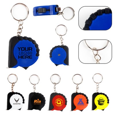 3' Mini Tape Measure w/Keychain