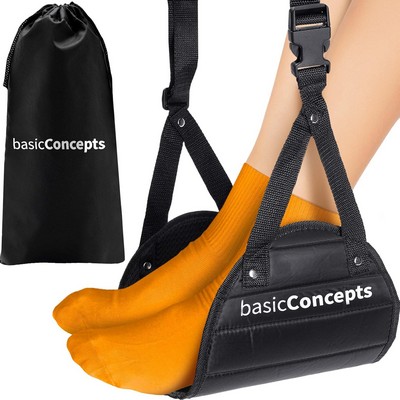 Airplane Foot Hammock (Memory Foam), Perfect Airplane Footrest to Relax Your Feet | Foot