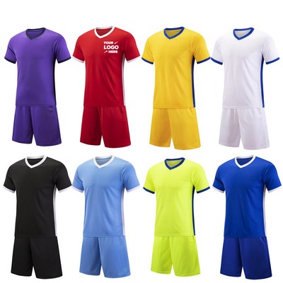 Custom Short Sleeve Soccer Jersey Set