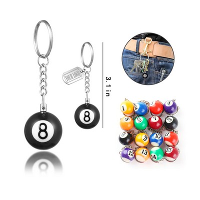 Billiard Ball keychain