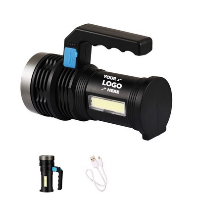 Rechargeable Flashlight With Handle