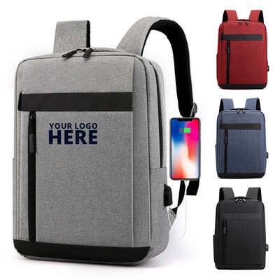 Travel Computer Backpack w/Charger Port
