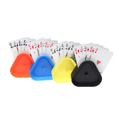 Plastic Assorted Colored Card Holders - Card Claws, 4 pack