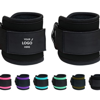 Ankle Strap for Cable Machines & Resistance Bands: Gym & Home Workout Cuff Attachment for Leg Extens