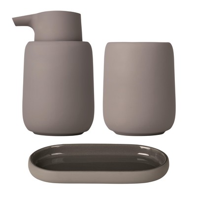 blomus Sono Satellite Gray Bathroom Accessory Set