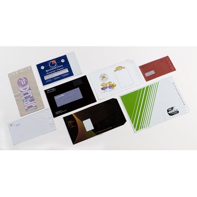 .00175 Mil Custom Print Blue Earth Poly Mailer (12"x15.5")