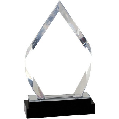 Silver Fusion Diamond Impress Acrylic Award 9"