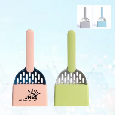 Cat Litter Scooper with Holder for Easy Cleaning