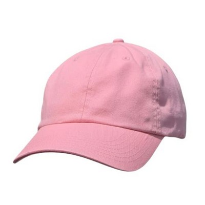 Big Size Pink Low Profile Adjustable Cap 2XL - 4XL