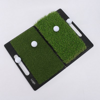 2" 1 Foldaway Golf Hitting Mat-Long And Short Grass