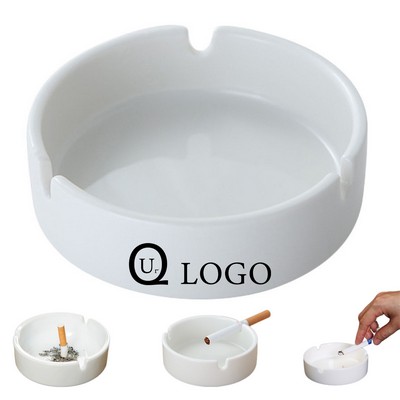3.5 x 3.5 x 0.98" Ceramic Ashtray