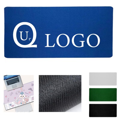 11.81 X 23.62 X 0.16" Large Mouse Mat W/ Stitched Edges