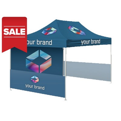 10'x15' Expo Package with Printed Top, Wall and Rail skirts