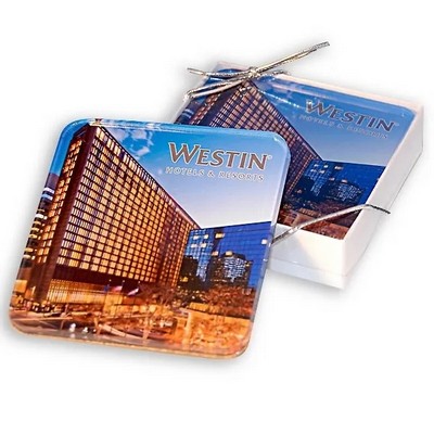 Custom Acrylic Coaster Set of 2 - Rubber Feet