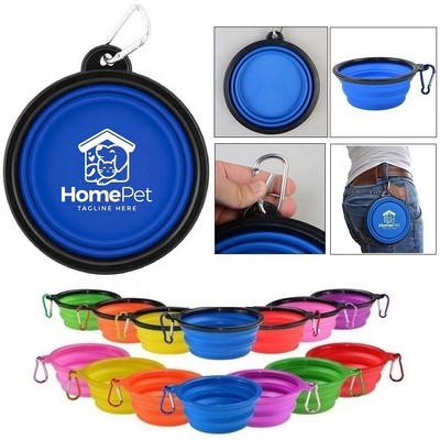 Collapsible Pet Bowl with Carabiner